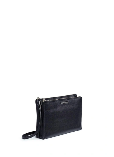 Shop Michael Kors 'adele' Double Zip Leather Crossbody Bag