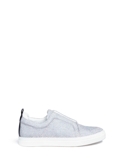 Shop Pierre Hardy 'slider' Elastic Band Metallic Lamé Skate Slip-ons