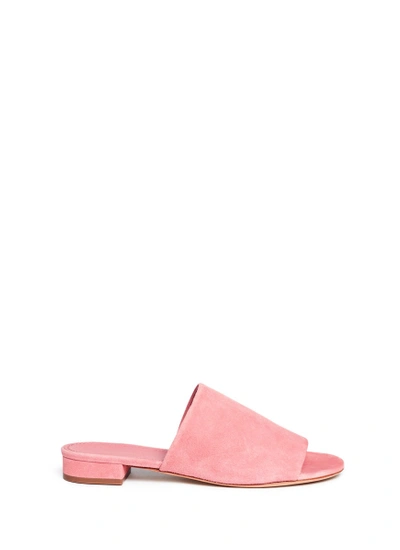 Shop Mansur Gavriel Suede Mule Sandals