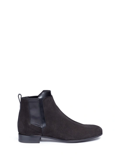 Pierre Hardy Miss Drugstore Suede Ankle Boot In Black