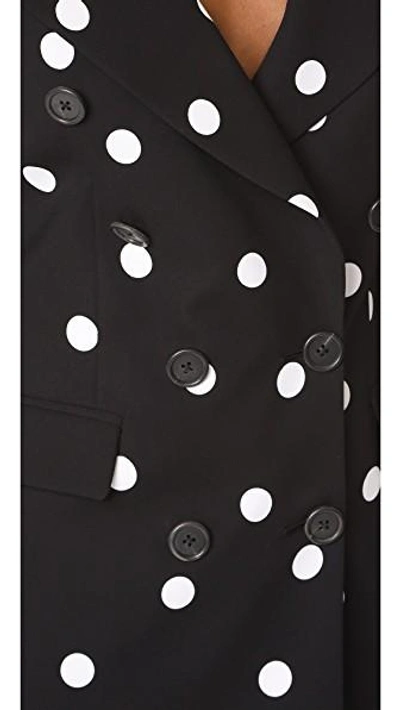 Shop Monse Polka Dot Jacket In Black/white