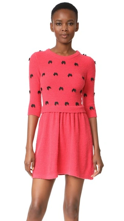 Boutique Moschino 3/4 Sleeve Dress In Pink