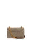 Tory Burch 'alexa' Convertible Nubuck Leather Shoulder Bag In Banana Leaf