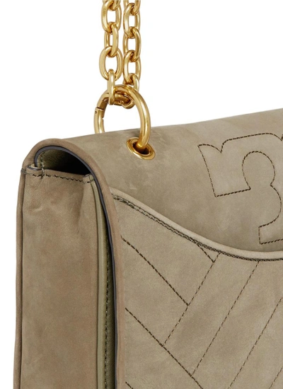 Shop Tory Burch 'alexa' Convertible Nubuck Leather Shoulder Bag