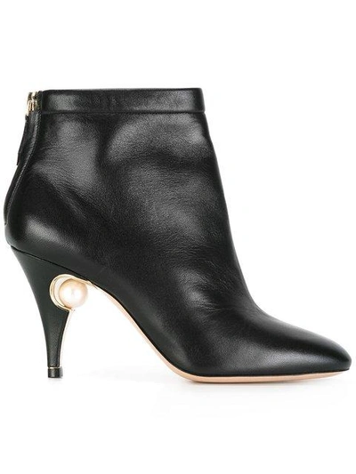 Shop Nicholas Kirkwood Penelope Pearl Ankle Boots In Black