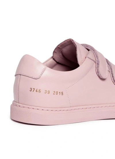 Shop Common Projects 'achilles Three Strap' Leather Sneakers