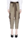 3.1 PHILLIP LIM / フィリップ リム Zipped cropped utility cargo pants