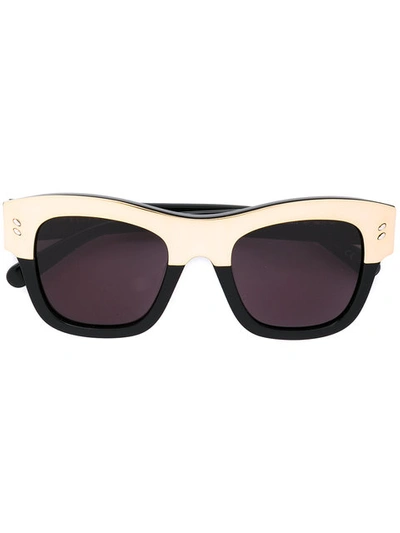 Stella Mccartney Eyewear Zweifarbige Sonnenbrille - Schwarz In Black