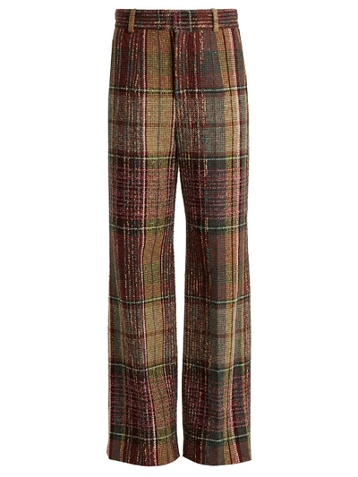 Chloé Wide-leg Wool-blend Tweed Trousers In Multi