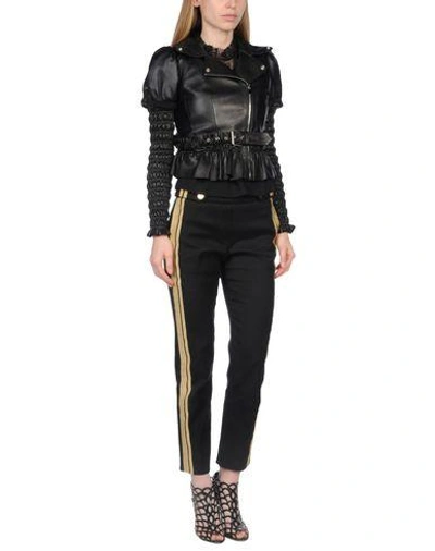 Shop Alexander Mcqueen Belted Coats In Black