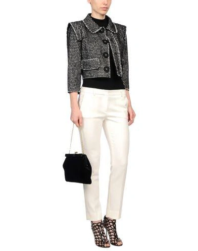 Shop Dolce & Gabbana Woman Blazer Black Size 8 Virgin Wool, Silk, Alpaca Wool, Mohair Wool, Polyamide