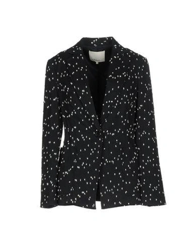 Shop 3.1 Phillip Lim / フィリップ リム 3.1 Phillip Lim Woman Suit Jacket Midnight Blue Size 6 Cotton, Polyamide, Acrylic, Silk