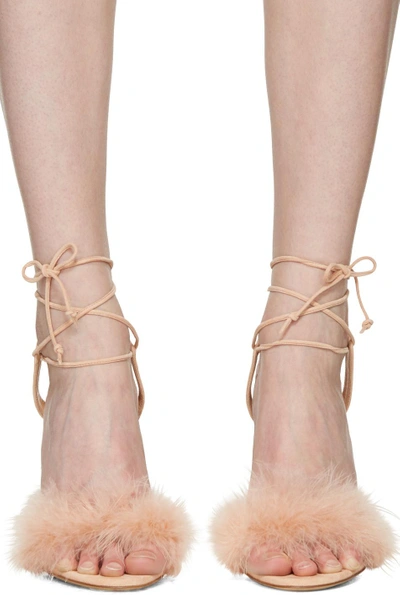 Shop Charlotte Olympia Pink Suede Salsa Sandals
