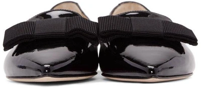 Shop Jimmy Choo Black Patent Gala Flats