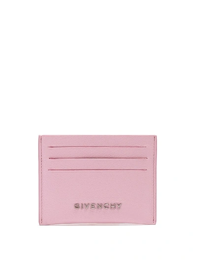 Givenchy Pandora Leather Cardholder In Pink