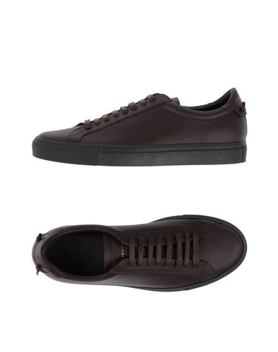 Givenchy Sneakers In Dark Brown