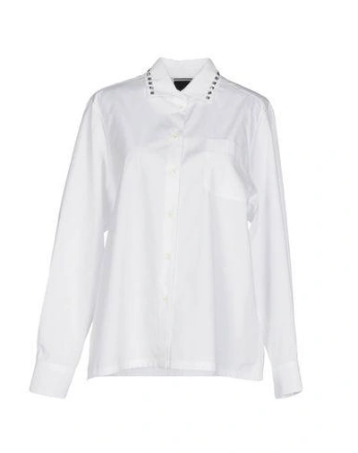 Shop Valentino Woman Shirt White Size 10 Cotton
