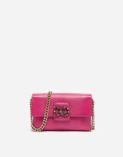 Dolce & Gabbana Dg Millennials Bag In Leather In Shocking Pink