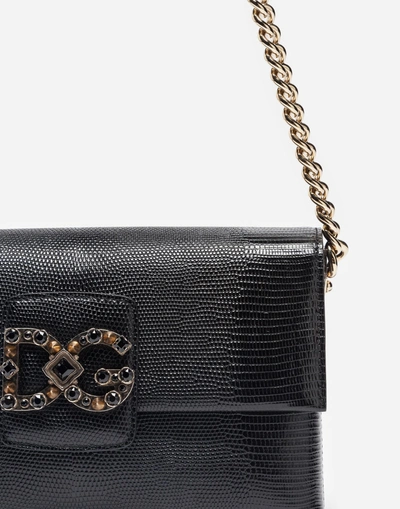 Shop Dolce & Gabbana Dg Millennials Bag In Leather In Black