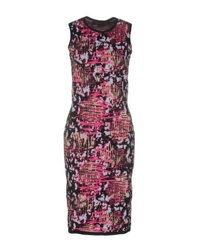 Versace Knee-length Dress In Fuchsia