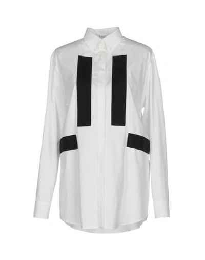 Givenchy Solid Colour Shirts & Blouses In 화이트