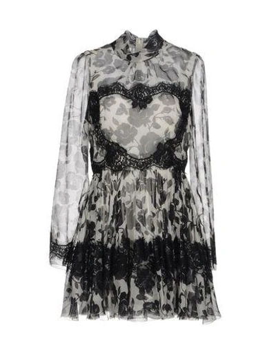 Dolce & Gabbana Short Dresses In Light Grey