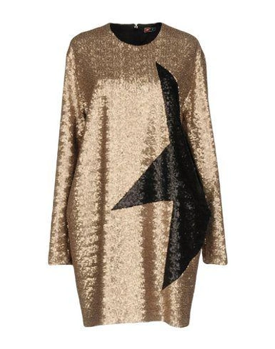 Msgm Evening Dress In Gold