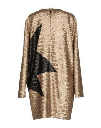 Shop Msgm Evening Dress In Gold