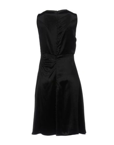 Shop Prada Knee-length Dress In Black