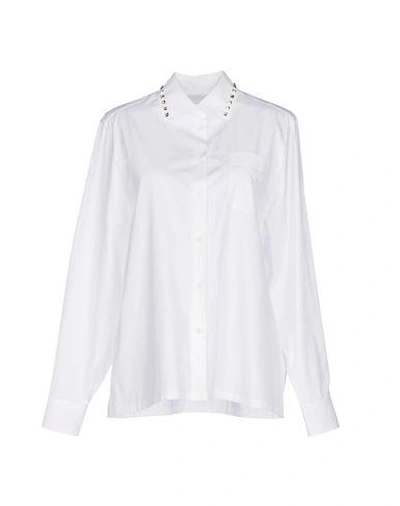 Shop Valentino Solid Color Shirts & Blouses In White