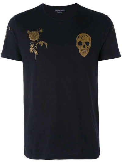 Shop Alexander Mcqueen Skull Print T-shirt