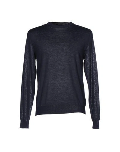 Shop Valentino Sweaters In Dark Blue