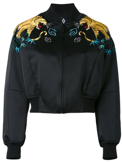Marcelo Burlon County Of Milan - Tiger Embroidered Bomber Jacket