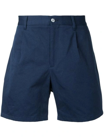Shop Kent & Curwen Short Length Chino Shorts In Blue