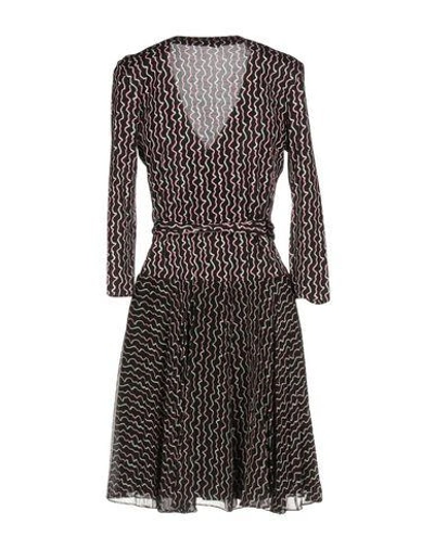 Shop Diane Von Furstenberg Short Dresses In Black
