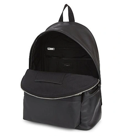 Shop Saint Laurent City Leather Backpack In Black