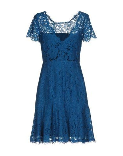 Shop Diane Von Furstenberg Short Dress In Deep Jade