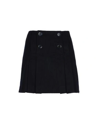 Shop Ines De La Fressange Mini Skirt In Dark Blue