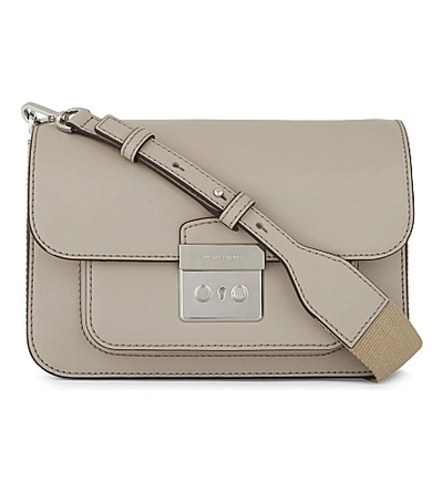 Michael Michael Kors Sloan Editor Large Leather Cross-body Bag In Cement