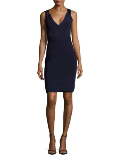 Elizabeth And James Sleeveless Solid Dress In Royal Blue