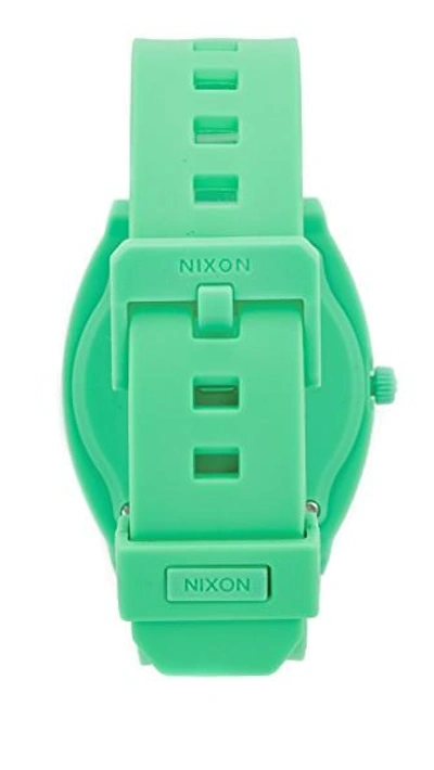 Shop Nixon Time Teller Watch In Matte Spearmint