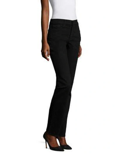 Shop Nydj Marilyn Straight-leg Jeans In Black