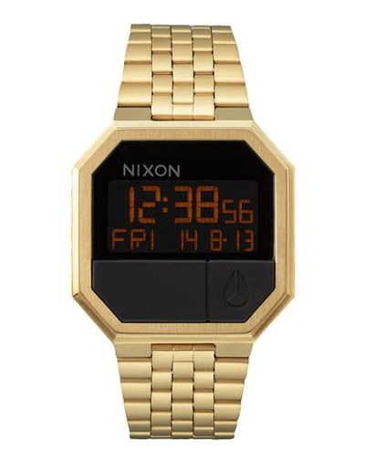 Nixon Re-run Watch, 38.5mm In Black/gold