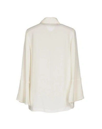 Shop Valentino Silk Shirts & Blouses In White