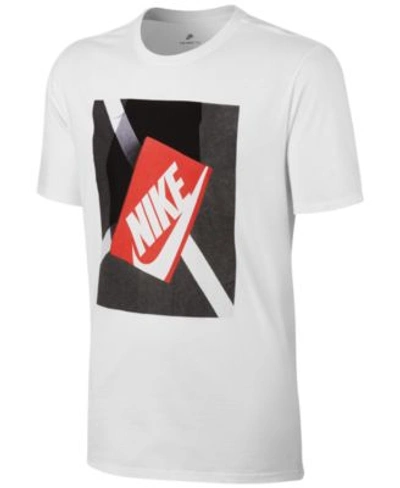 Nike Men's Sportswear Shoebox Graphic T-shirt In White