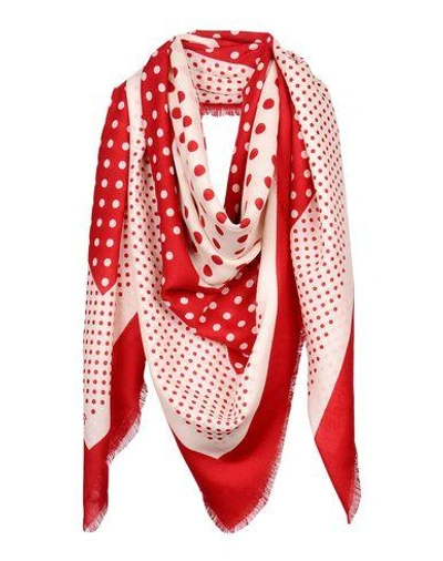 Shop Marc By Marc Jacobs Square Scarves In Red