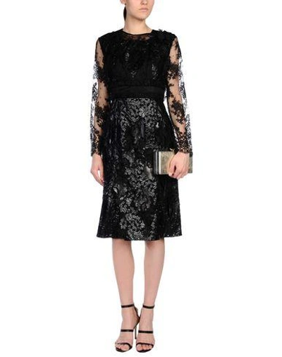 Shop Erdem Knee-length Dresses In Black