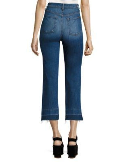 Shop 7 For All Mankind Luxe Lounge Ali Cropped Flare Jeans In Luxe Lounge Sunrise