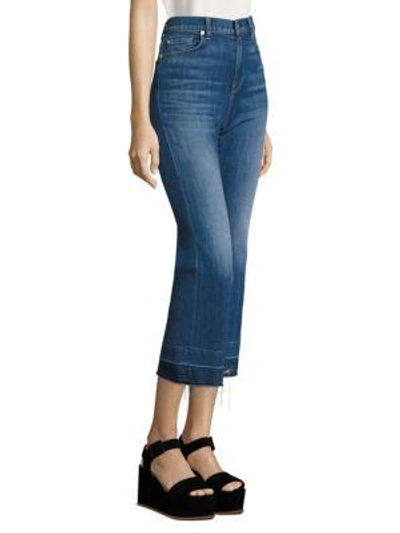 Shop 7 For All Mankind Luxe Lounge Ali Cropped Flare Jeans In Luxe Lounge Sunrise