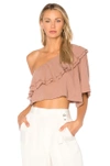 APIECE APART BOTANICA ONE SHOULDER TOP,AA47100